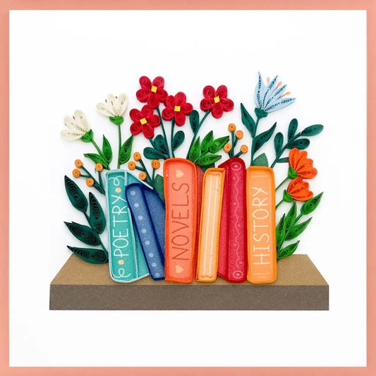 CARTE DE SOUHAIT : LIVRES BIBLIOTHEQUE