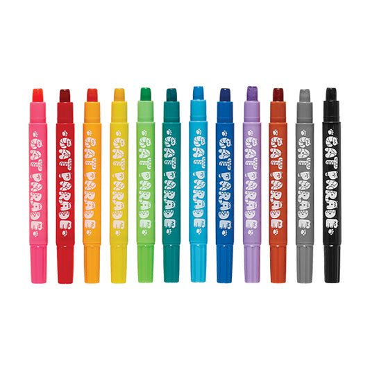CRAYON GEL AQUARELLE "CAT PARADE" @12