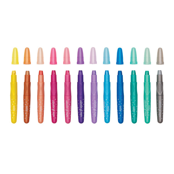 CRAYON GEL AQUARELLE METALLIQUE ASST@12