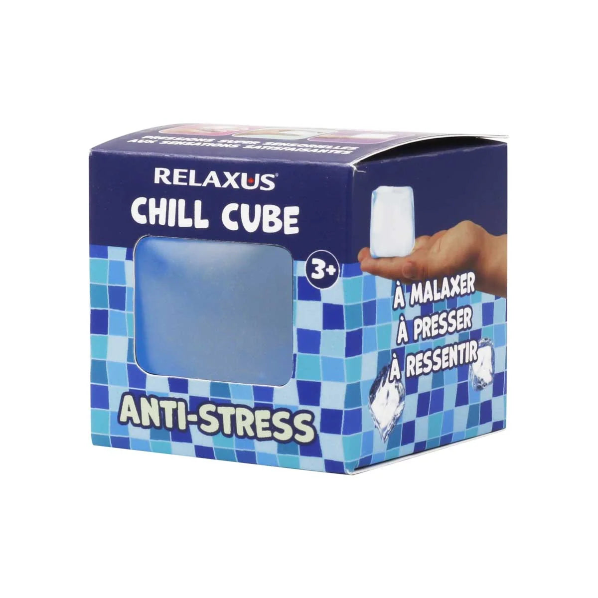 CUBE ANTI-STRESS "CHILL CUBE" 2" BLEU