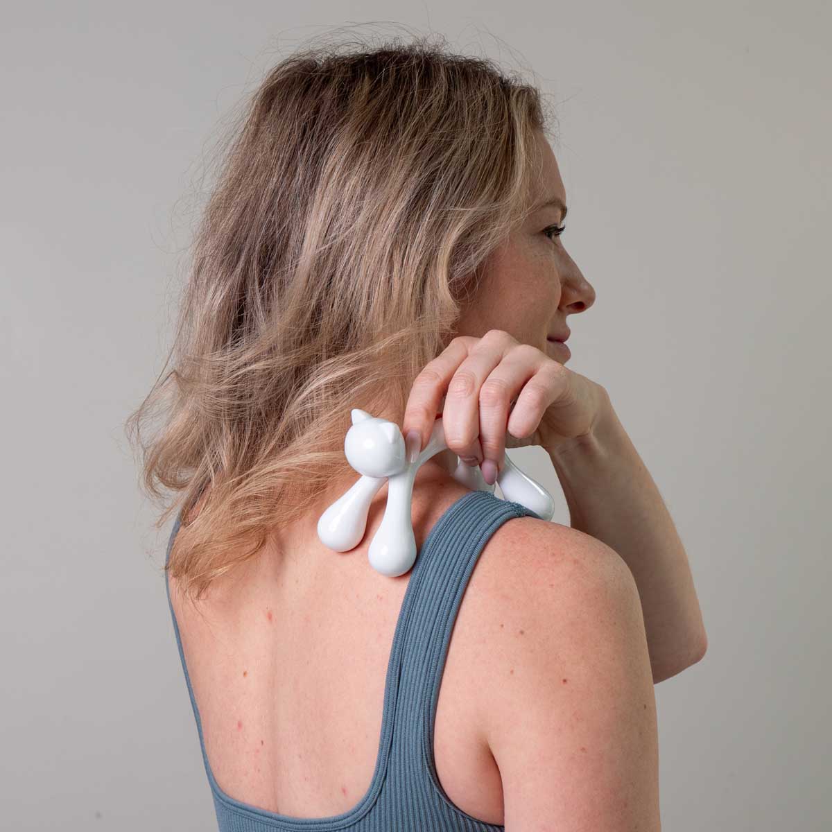 MASSEUR "PURRFECT" CHAT BLANC/NR