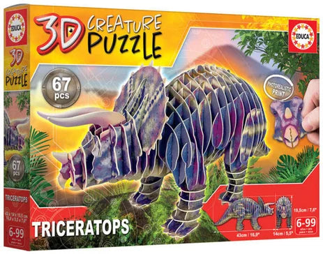 EDUCA - CASSE-TETE 3D TRICERATOP 67MCX