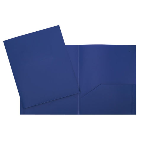 SCOLAIRE PAPETERIE - Couverture présentation 2 pochette poly bleu