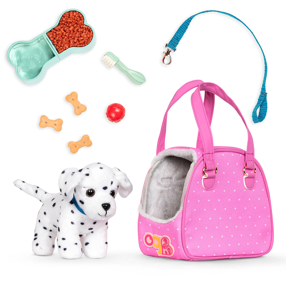 OUR GEN - ENS SAC & CHIOT DALMATIEN 15 CM