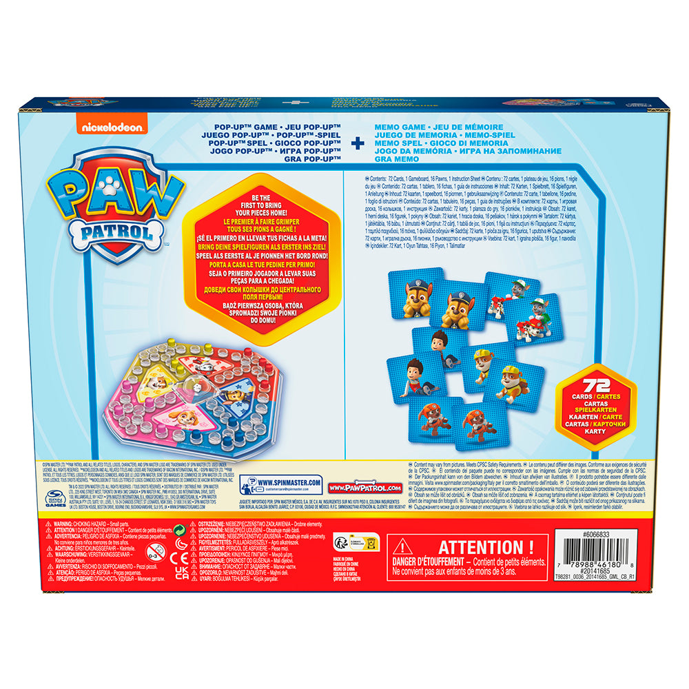 SPINMASTER - JEU POP-UP & MEMOIRE PAT'PATROUILLE