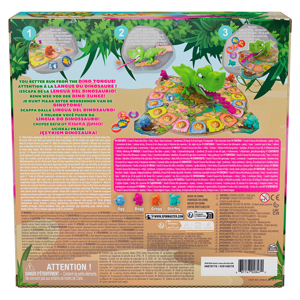 SPIN MASTER - JEU SNACK-O-SAURUS REX 