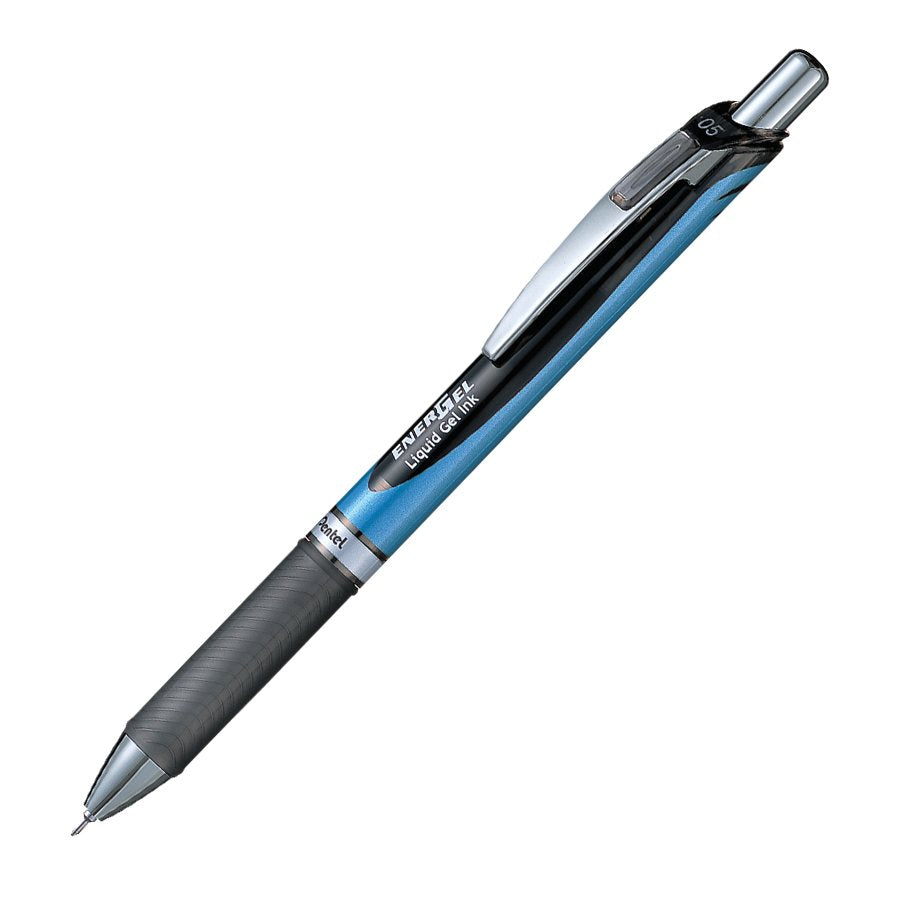 SCOLAIRE PAPETERIE - Stylo à bille roulante rétractable EnerGel®  Pointe aiguille 0,5 mm noirr