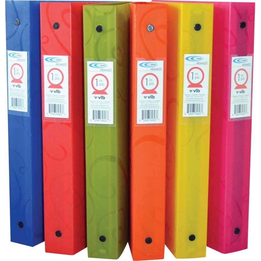 SCOLAIRE PAPETERIE - Reliure à anneaux Swirl  2 po.