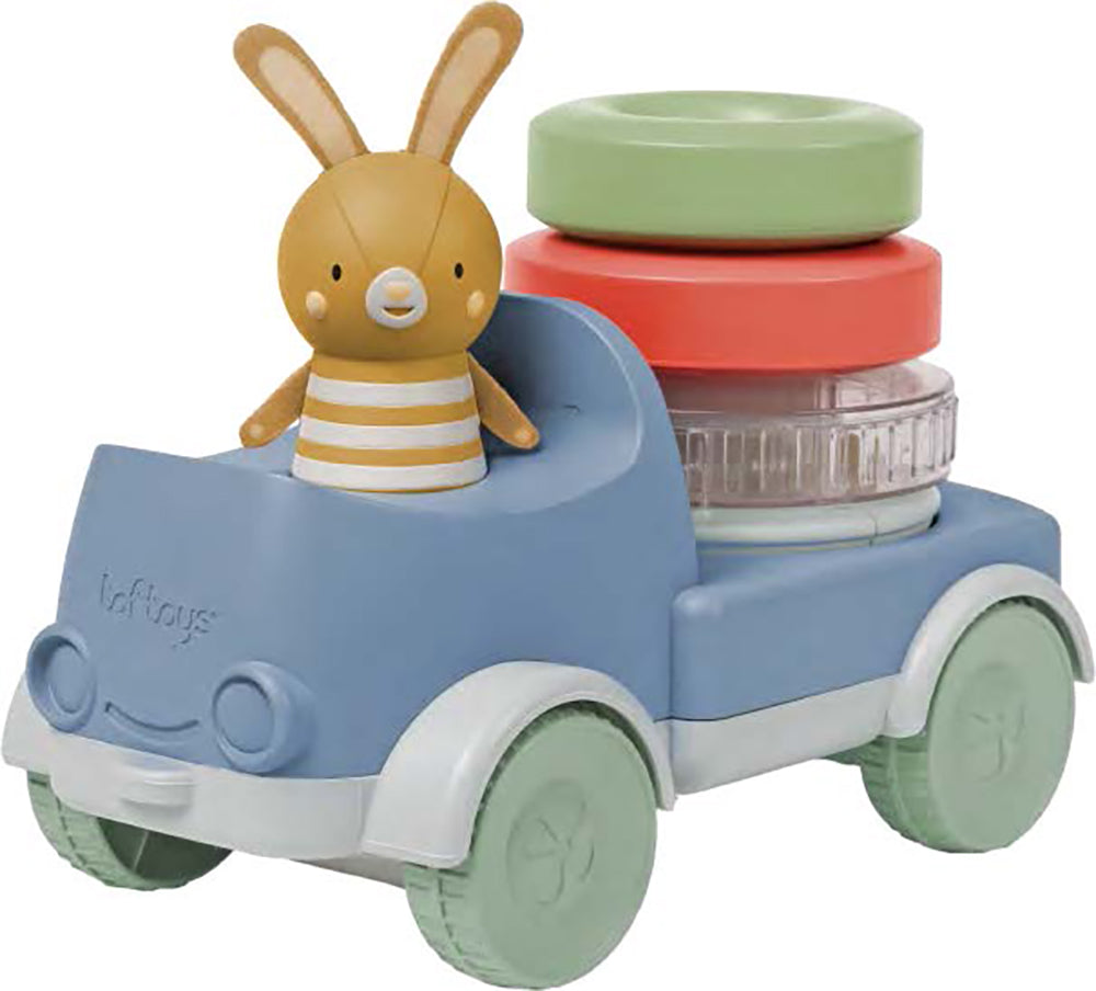 TAF TOYS - CAMION LAPIN A EMPILER 2 EN 1