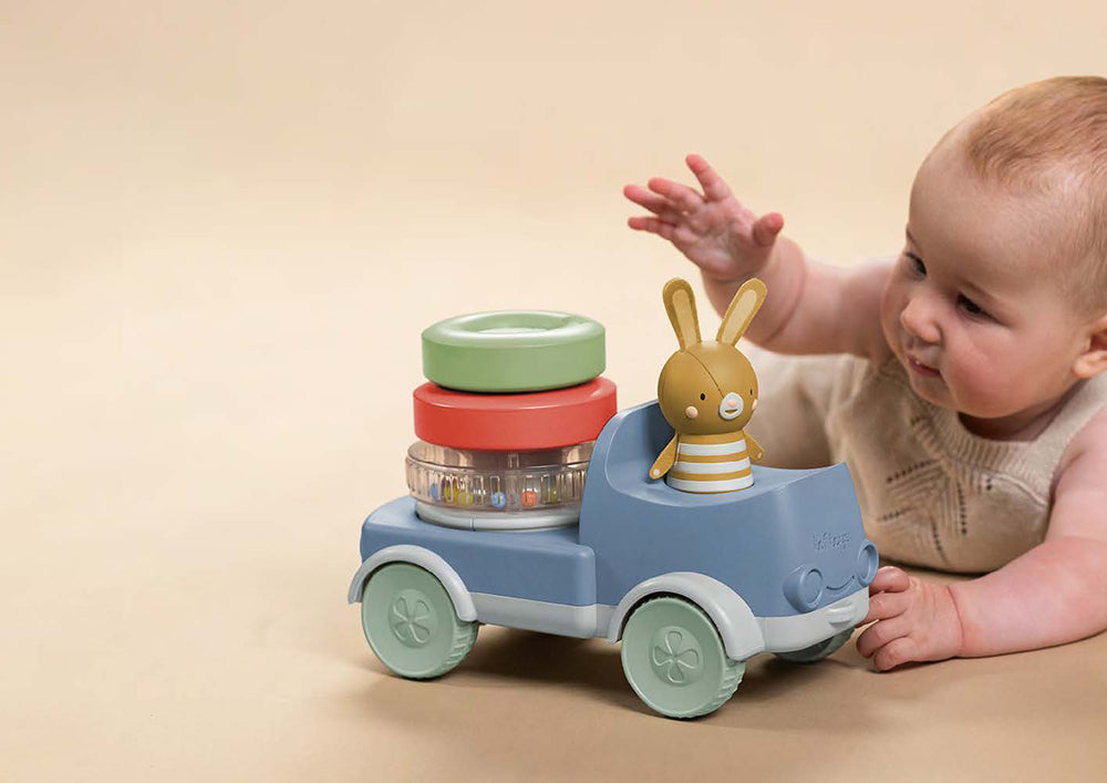 TAF TOYS - CAMION LAPIN A EMPILER 2 EN 1