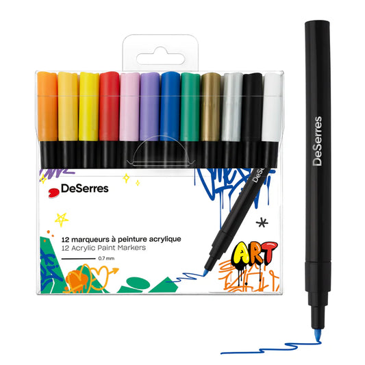 DESERRES - MARQUEUR ACRYLIQUE VALVE 0,7MM @12