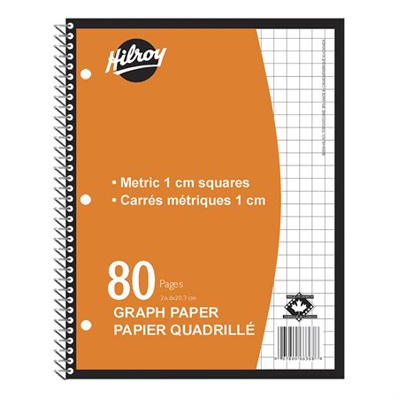 CAHIER SPIRALE QUADRILLÉ - 80P