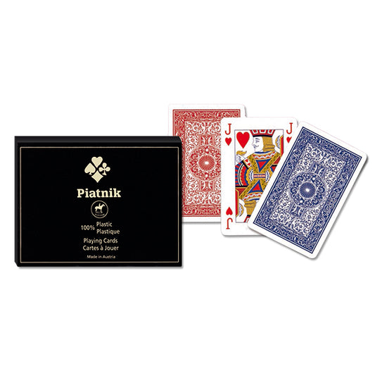 PIATNIK - JEU CARTE 100% PLAST DOUBLE BRIDGE