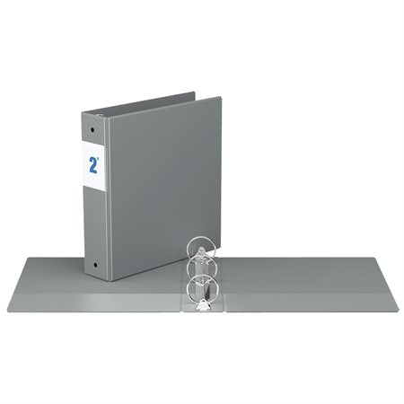 RELIURE INDUSTRIELLE  2" ANNEAUX ROND - GRIS