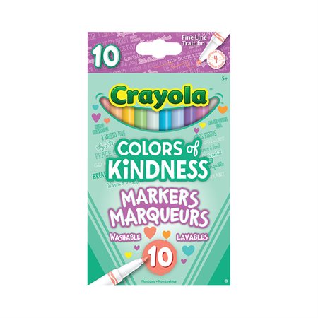 CRAYOLA - MARQUEURS COLORS OF KINDNESS @10