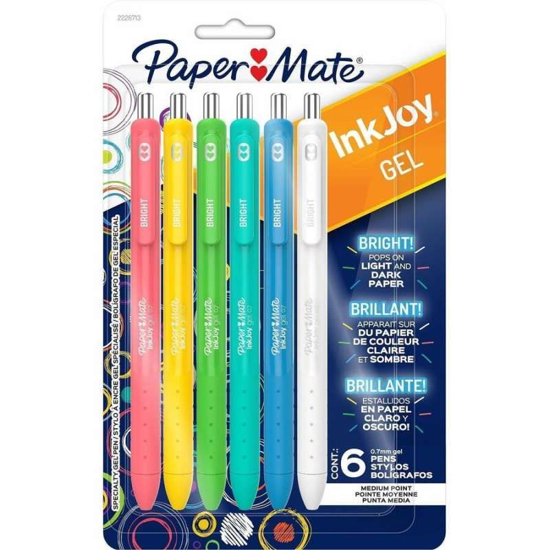 STYLOS GEL PAPERMATE "INKJOY"  0.7MM @6  - ÉCLATANTES