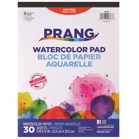 CAHIER AQUARELLE "PRANG" -  30 FEUILLES