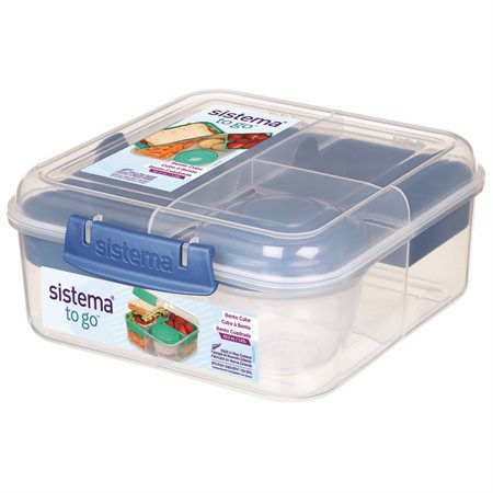 SISTEMA -  CONTENANT CUBIQUE BENTO - COULEURS ASST