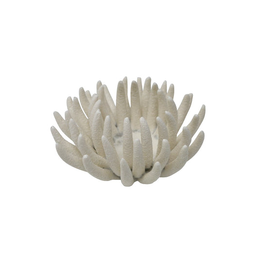 PORTE-BOUGIE 4-½ X 4-½" CORAIL BLANC