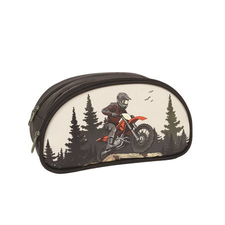 ETUI A CRAYONS LG DEMI-LUNE - COLLECTION MOTOCROSS