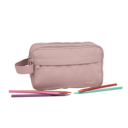 ETUI A CRAYONS LG 2 COMPARTIMENTS - COLLECTION VIEUX ROSE