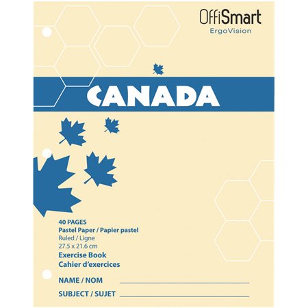 CAHIER CANADA ERGOVISION - JAUNE PALE