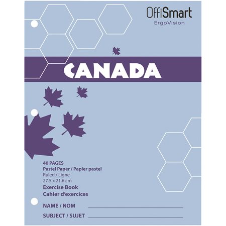 CAHIER CANADA ERGOVISION - BLEU PALE
