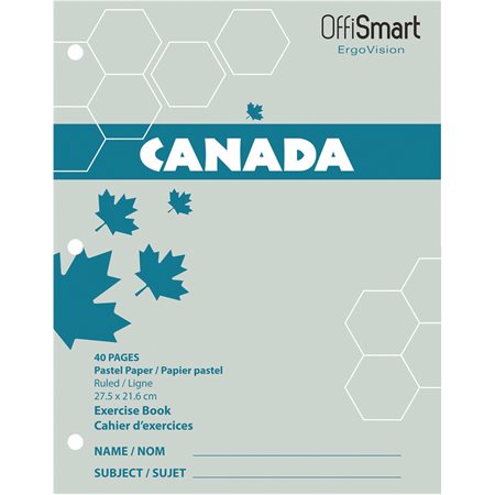 CAHIER CANADA ERGOVISION - VERT PALE