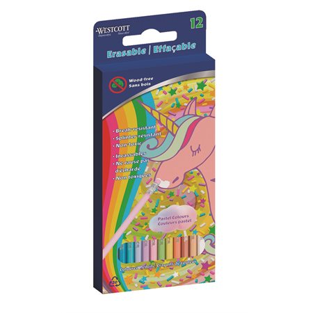 CRAYON DE COULEUR PASTEL EFFACABLE - @12