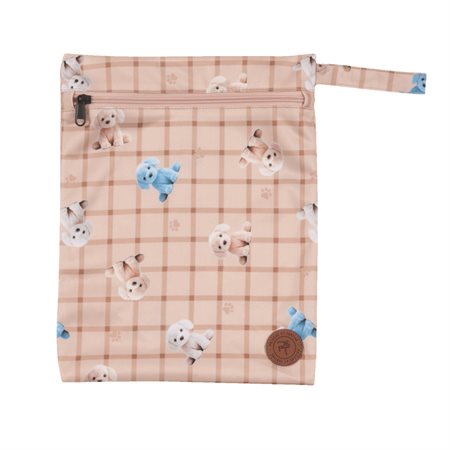 SAC A VETEMENT PELUCHE & TARTINE - CHIOTS BEIGE