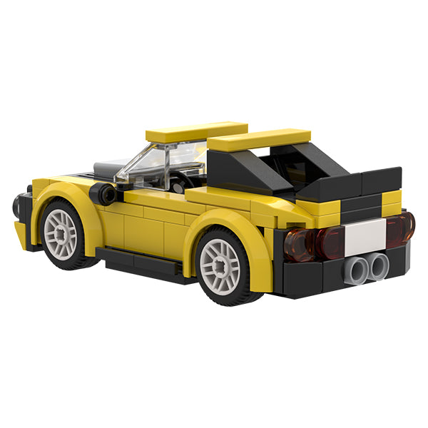 BRIXIES - MINI VOITURE DE COURSE JAUNE 134MCX