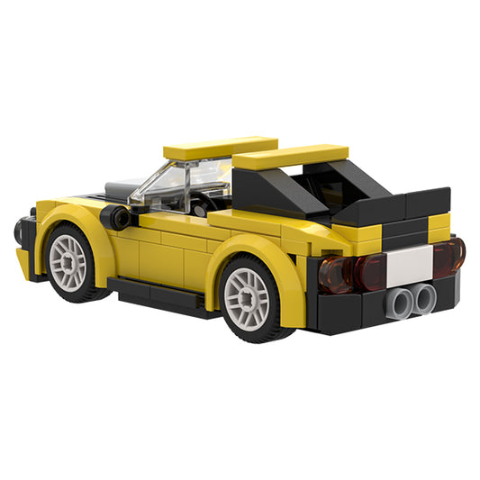 BRIXIES - MINI VOITURE DE COURSE JAUNE 134MCX