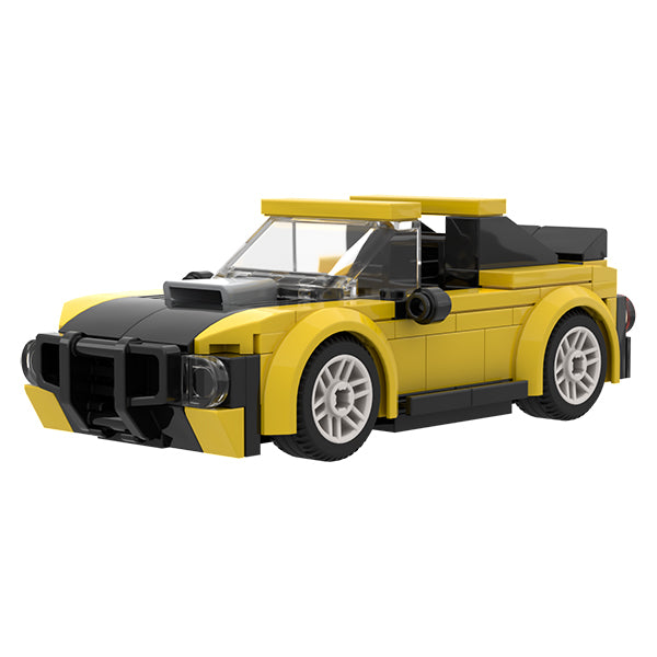 BRIXIES - MINI VOITURE DE COURSE JAUNE 134MCX