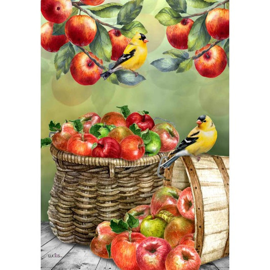 DRAPEAU 28 X 40" - LA RECOLTE DES POMMES