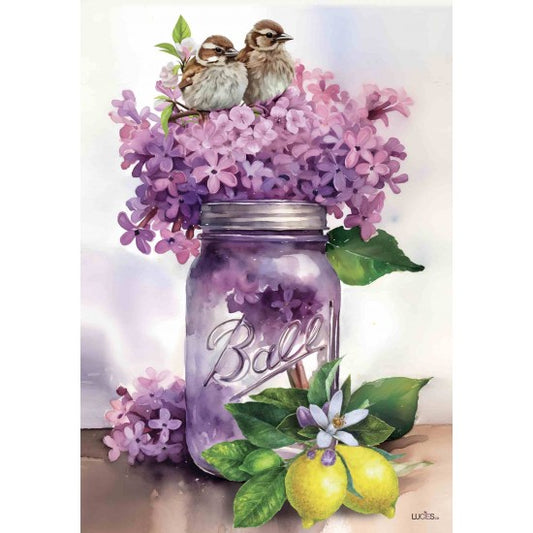 DRAPEAU 12X18" - BOUQUET DE LILAS