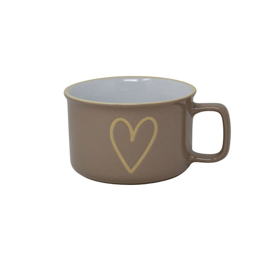 GRANDE TASSE CERAMIQUE COEUR 600ML