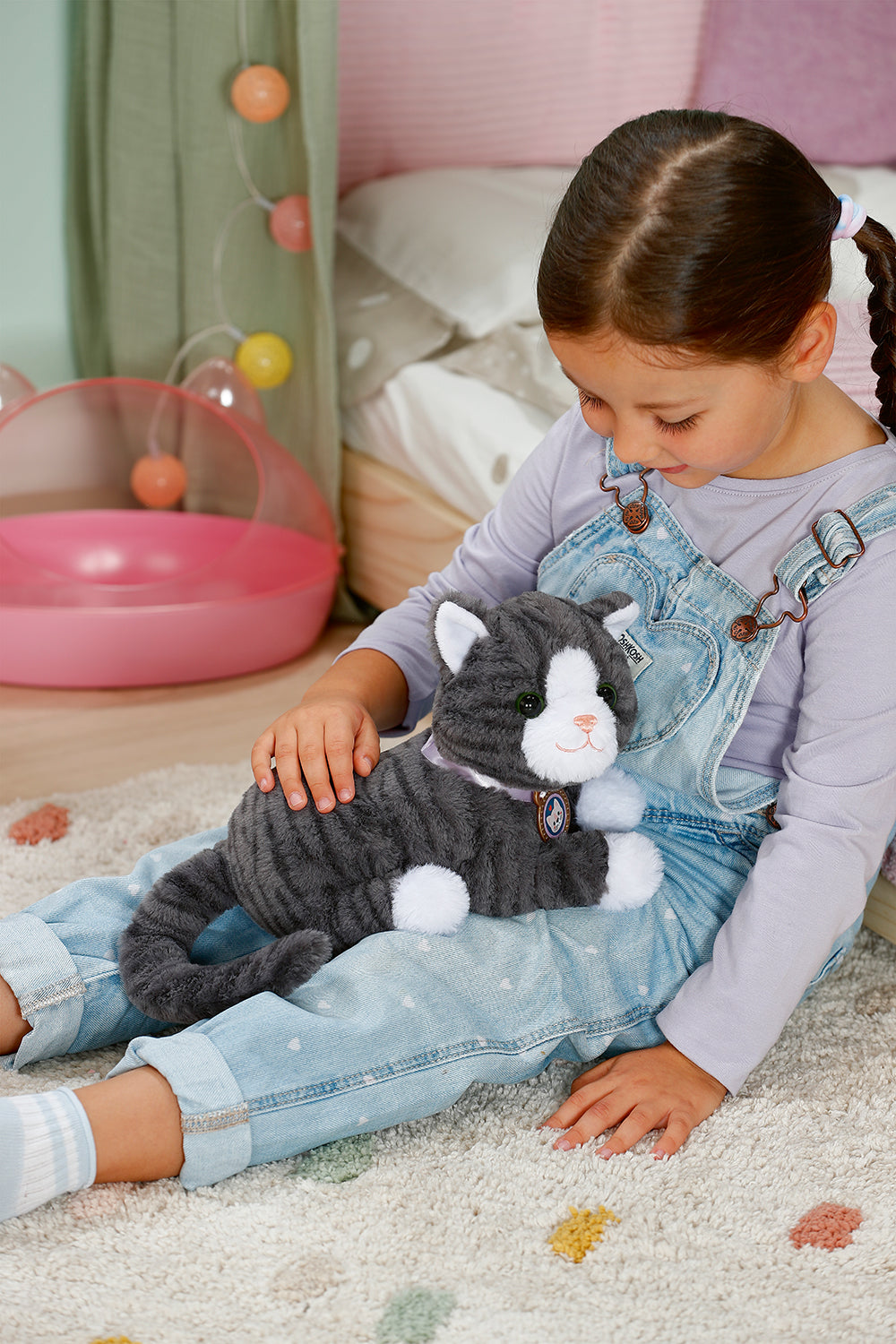 BABY BORN - MON CHAT COOKIE PANIER ROSE