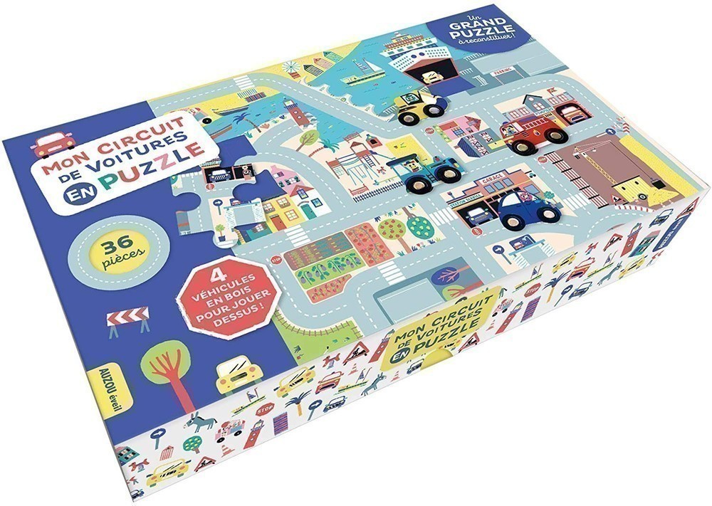 AUZOU - Puzzle Mon circuit de voitures 36mcx