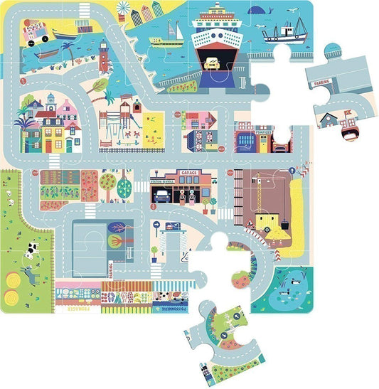 AUZOU - Puzzle Mon circuit de voitures 36mcx