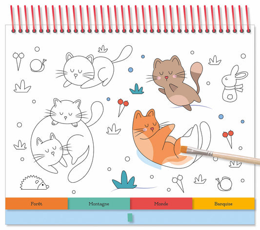 AUZOU - 12 tableaux en peinture  magique Hiver