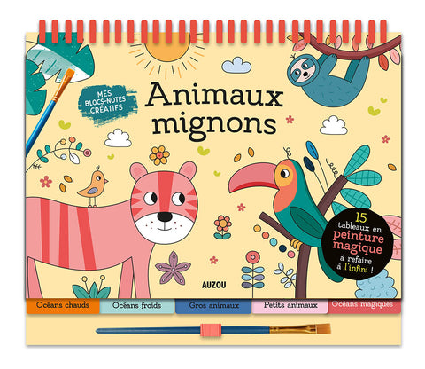 AUZOU - 15 Tableaux en peinture  Animaux mignons