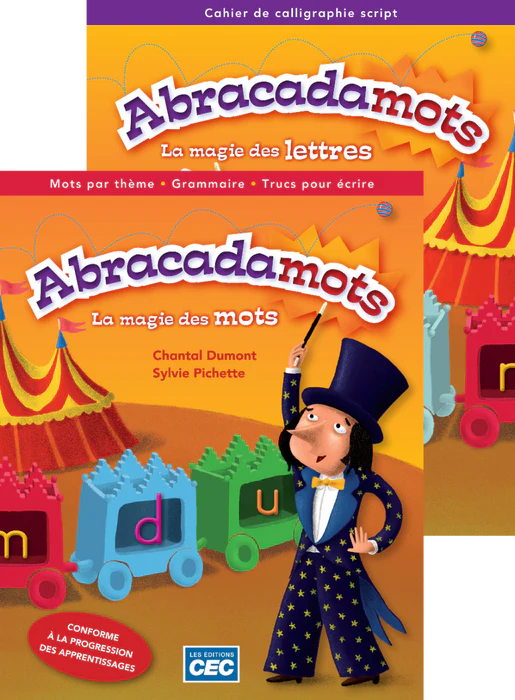 ABRACADAMOTS - CAHIER DE CALLIGRAPHIE ET APPRENTISSAGE D'ÉCRITURE