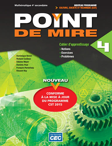POINT DE MIRE CST - VERSION PAPIER + WEB - 4E SECONDAIRE