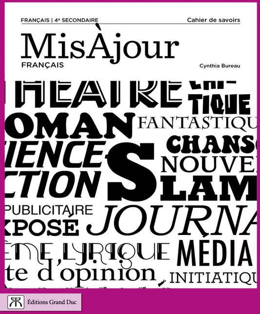 MISÀJOUR FRANÇAIS - VERSION PAPIER - 4E SECONDAIRE