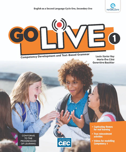 GO LIVE - ANGLAIS LANGUE SECONDE - SECONDAIRE 1