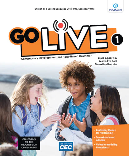 GO LIVE 1 - VERSION PAPIER - SECONDAIRE 1