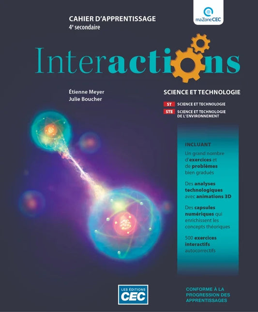 INTERACTIONS 4  ST -STE – VERSION PAPIER – SECONDAIRE 4