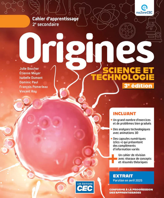ORIGINES - PAPIER + WEB - 2E SECONDAIRE