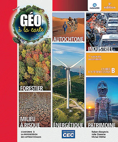 GÉO À LA CARTE 3E ÉD. – PAPIER + WEB – SECONDAIRE 2