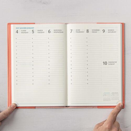 W.MAXWELL - AGENDA HEBDOMADAIRE 2026-27 "GAMA-E" - ABRICOT